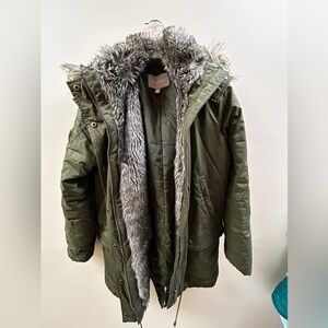 Banana Republic Military Green Coat
